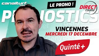 emission video des courses turf pmu du Mercredi 17 décembre 2025