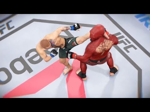 Saitan vs. Conor McGregor (EA sports UFC 3) - CPU vs. CPU - Crazy UFC 👊🤪