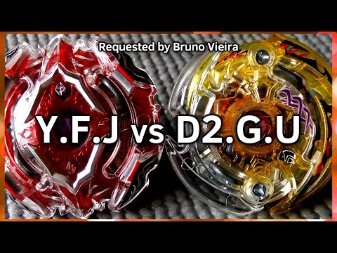 Yggdrasil .F.J vs Dark Deathscyther .G.U - BATALHA BEYBLADE BURST! ベイブレードバースト