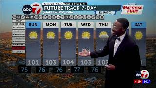 ABC-7 StormTrack Weather: Tracking near record-highs in the Borderland, highs up to 104