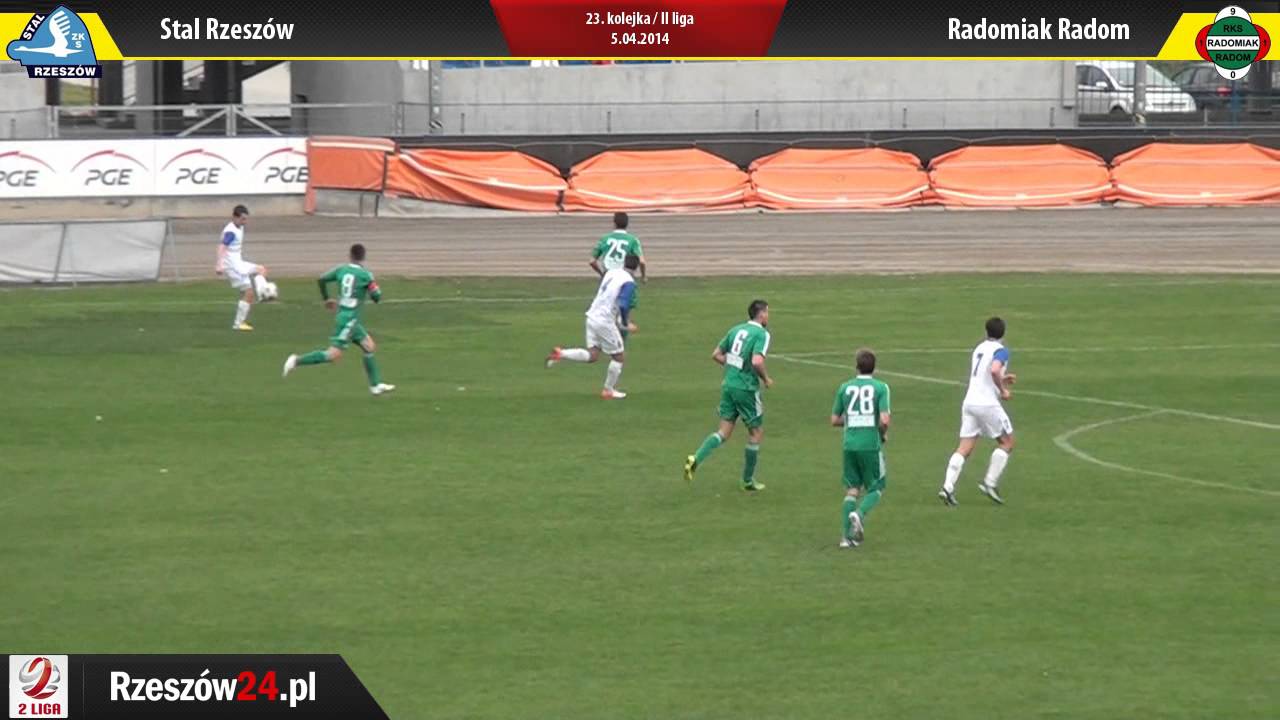 Skrót meczu Stal Rzeszów - Radomiak Radom 1-0 [WIDEO]