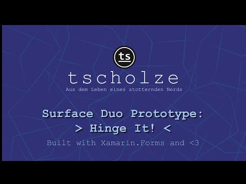 Hinge It! - A Surface Duo game proof-of-concept | Xamarin.Forms, C#