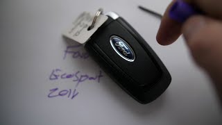 Ford EcoSport Remote Key Fob Battery Replacement 2018 2019
