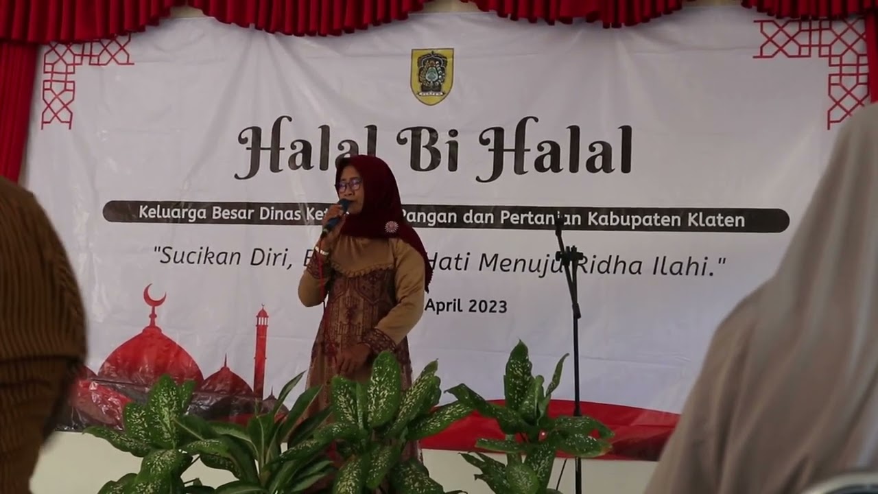 Halal bi halal Keluarga Besar Dinas Ketahanan Pangan dan Pertanian, 1 Syawal 1444 H.