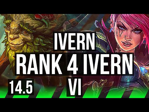 IVERN vs VI (JNG) | 4/0/19, Rank 4 Ivern | KR Challenger | 14.5
