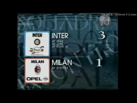 1994-95 (27^ - 15-04-1995) INTER-Milan 3-1 [Seno,Jonk,Stroppa,Aut.S.Rossi] Servizio D.S.Rai