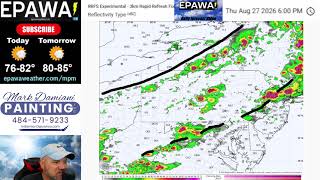 Tuesday August 25th, 2026 video forecast