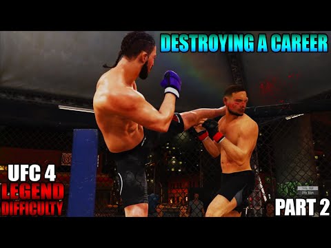 UFC 4 Career Mode PART 2 | ACTUALLY DESTROYING A CAREER | EA Sports UFC 4 Career Mode Gameplay
