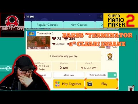 Barb's "Terminator 2" CLEAR! Super Mario Maker 2. INSANE 3D KAIZO