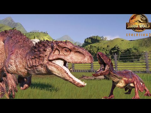 Dinosaurs Fighting - Indominus Rex / Indoraptor / Carnivore / Magungasaurus / Carnotaurus  - JWE 2