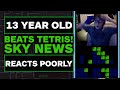 13 Year Old Beats Tetris, but Sky News Made Everyone Mad