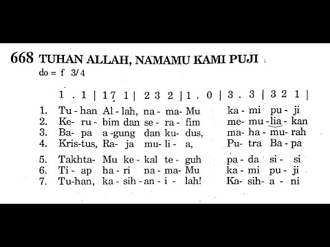 TUHAN ALLAH, NAMAMU KAMI PUJI - Puji Syukur No. 668
