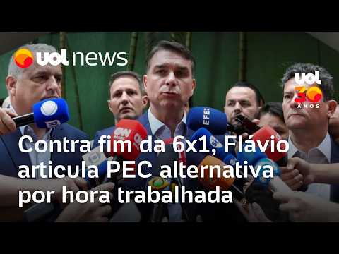 Flávio Bolsonaro articula PEC alternativa a do fim da 6×1 com pagamento por hora trabalhada
