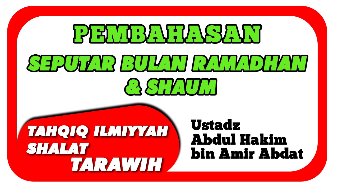 Tidak Ada HADITS YANG SHAHIH Bahwa Jumlah Rakaat Tarawih 