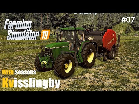 Making 8000 litre Silage & Hay Bales 🌟 Kvisslingby 🌟 FS19 Timelapse