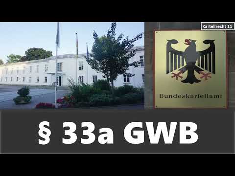 Schadensersatz nach § 33a GWB I Kartellrecht 11