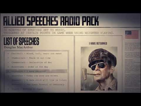 Hearts of Iron 4 - Soundtrack - Allied Speeches - MacArthur - I Have Returned