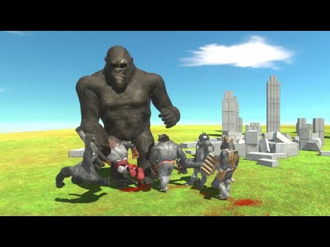 Kong vs All Units (Mutant Primates) - Animal Revolt Battle Simulator