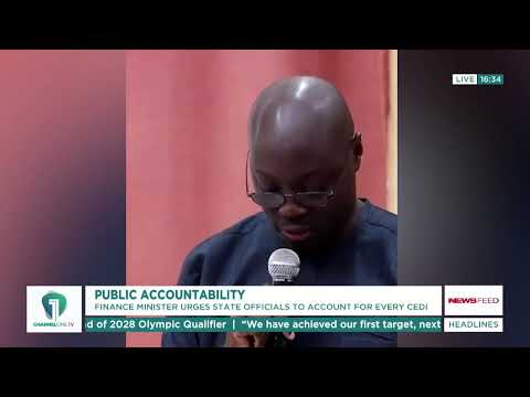 Finance Minister Calls for Stronger Accountability in Public Spending