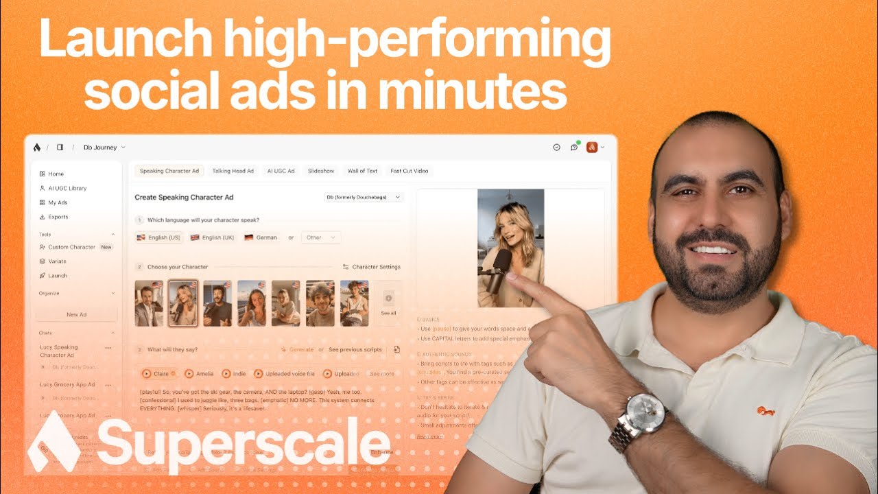Create Viral AI Ads in Minutes with Superscale AI Characters!