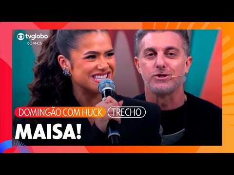 Maisa exalta programas de auditório e relembra sua trajetória | Domingão com Huck | TV Globo 60 Anos