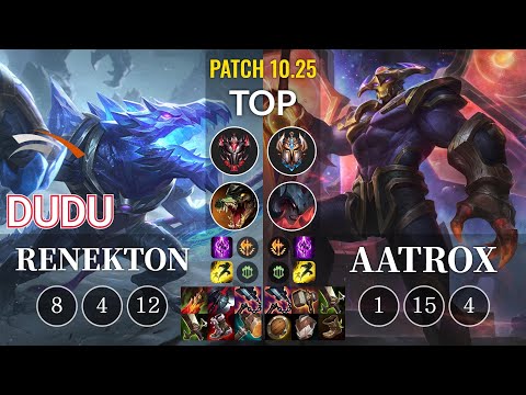 HLE DuDu Renekton vs Aatrox Top - KR Patch 10.25