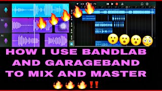 How to Mix and Master On Your Iphone Using Bandlab & Garageband !!!🔥🔥