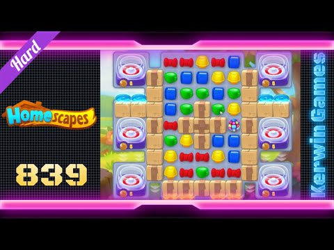 Homescapes Level 839 - Hard Level