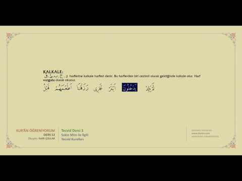 Kuran Öğreniyorum 53 - Tecvid Dersi 4 - Kalkale (Fatih Çollak)