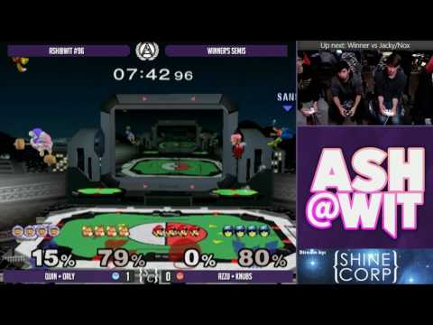 Quin + ORLY vs Azzu + Knubs - ASH@WIT #96 Melee Doubles Winner's Semis