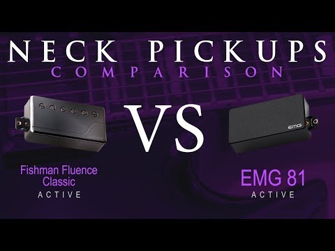 FISHMAN Fluence Classic vs EMG 81 - Active NECK Pickup Guitar Comparison / Demo