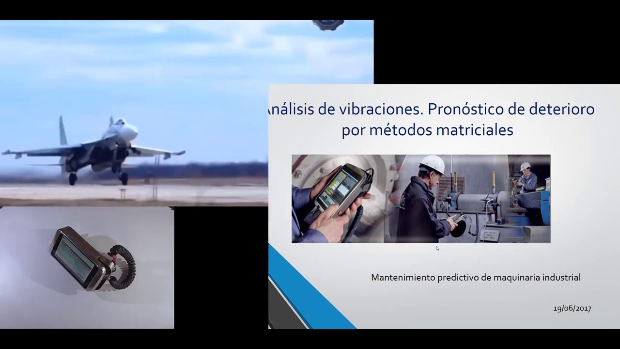 Análisis de vibraciones, mantenimiento predictivo, pronóstico de deterioro por métodos matriciales