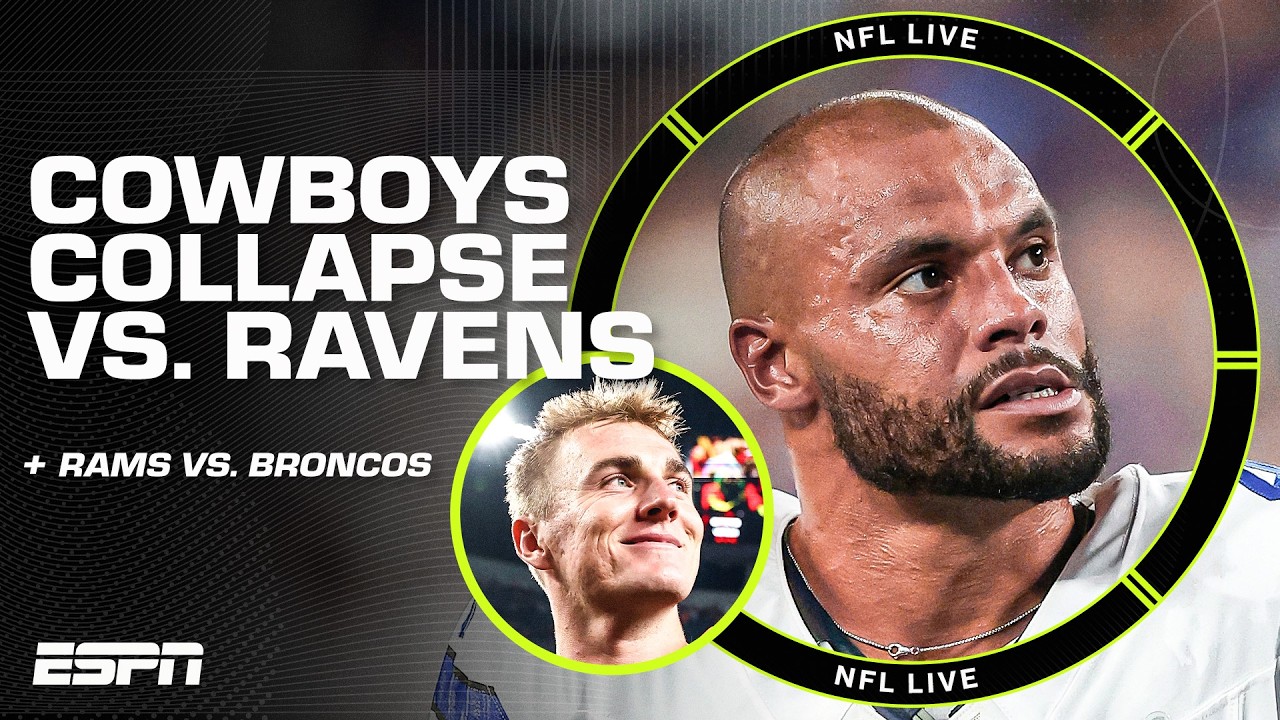 ‘IT MAKES ZERO SENSE’ 😳 Mina Kimes on Cowboys’ poor game management in loss to Ravens | NFL Live