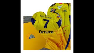 CSK||Official||Jersey||Dhoni||7||Love You ❤️