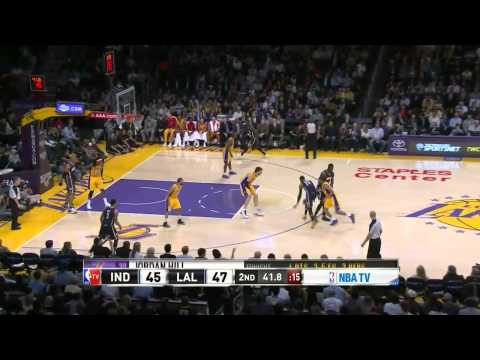 Indiana Pacers vs Los Angeles Lakers 2014.1.28
