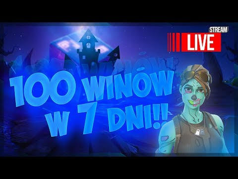 100 WINÓW W 7 DNI FORTNITE CHALLENGE - DZIEŃ 5 Fortnite Na Żywo #FORTNITEMARES #FORTNITE #LIVE