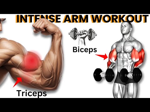 Intense Arm Workout with Dumbbells, Exercises for Stronger Arms