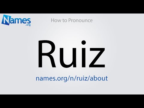 How to Pronounce Ruiz