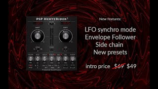 Video thumbnail for PSP HertzRider2 an incredible frequency shifter plug-in with new extra features and extra presets. by PSPaudioware
