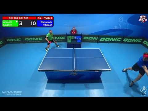 20:00 Anatolii Levshyn 1 - 3  Oleksandr Ivashkin West 3 WIN CUP 11.10.2022 | TABLE TENNIS WINCUP