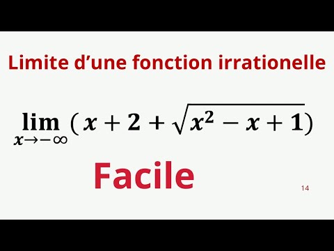 Calcul des limites des fonctions irrationnelles 
