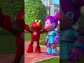 Who Will Win The Mecha Builders Toy Car Race Sesamestreet