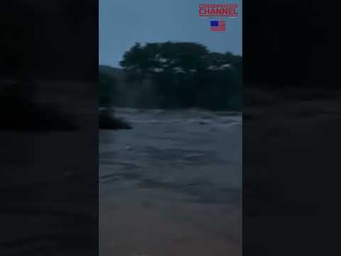 Red Building Surrounded by Flood Waters: A Disaster Unfolds!