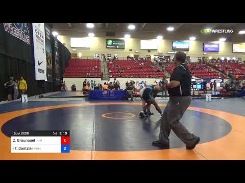 2018 Marine Corps US Open/UWW Junior Greco Roman 82 Con Semis - Zachary Braunagel (Unat) Vs. Tommy