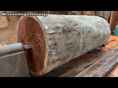 Awesome Woodturning Creative // Working With Giant Wood Lathe, Skills Craft Fastest Easy