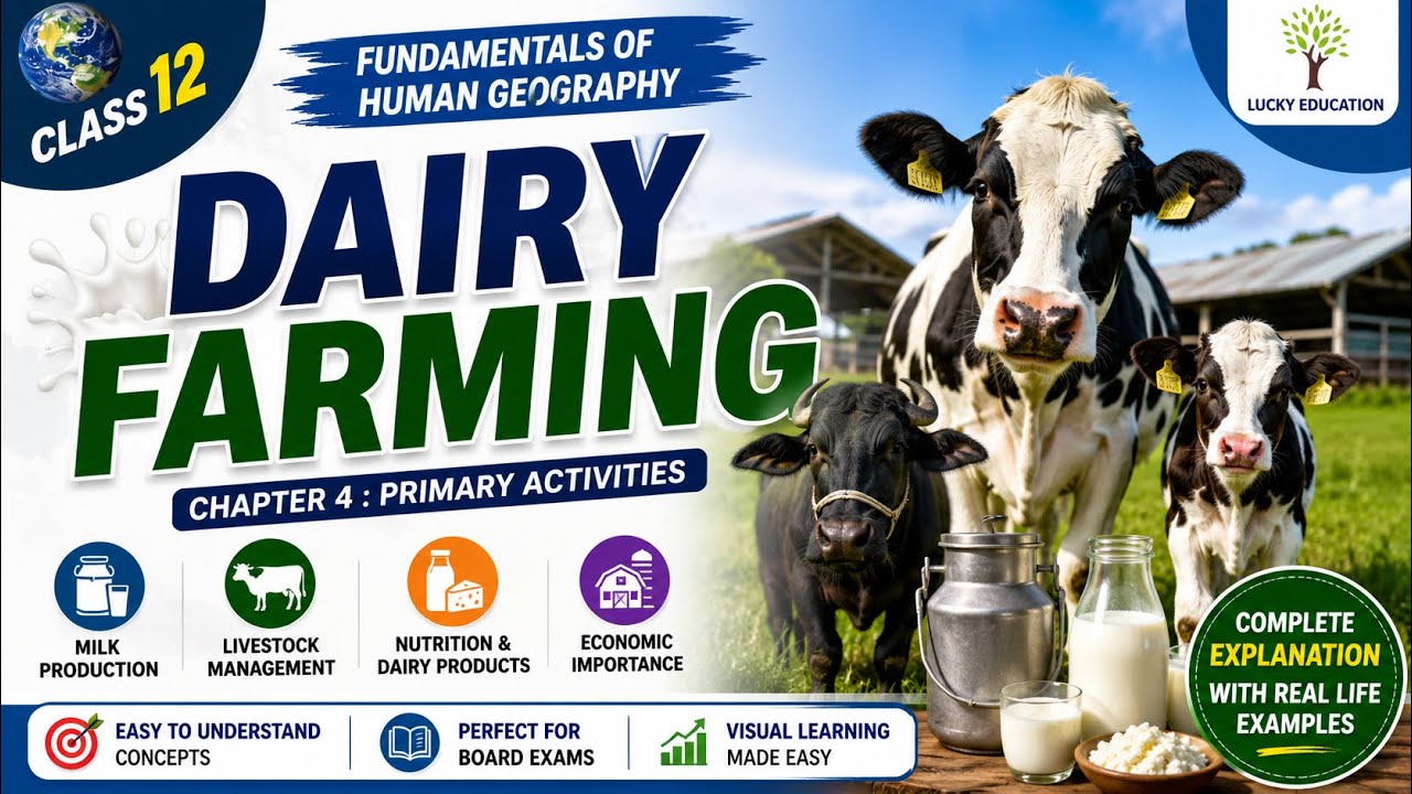Dairy Farming - Primary activities | Class 12 Geography