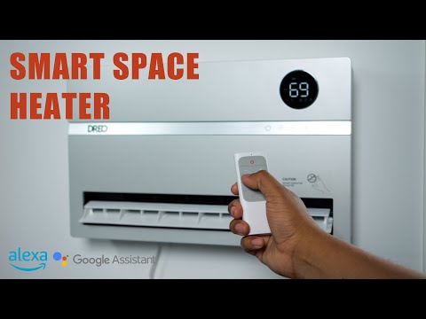 Wall Heater, Electric Space Heater for Bedroom 2000W Electric Heater,Adjustable Thermostat,Timer, Safety Protection,Quiet Fan-less Design,Cooling & Heating Dual Mode with Remote Control video review thumbnail
