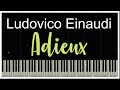 Adieux - Ludovico Einaudi (Piano Tutorial with Audio, Sheets and Synthesia)