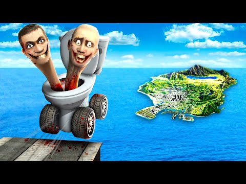 Jumping SKIBIDI TOILET CARS Across ENTIRE MAP in GTA 5!