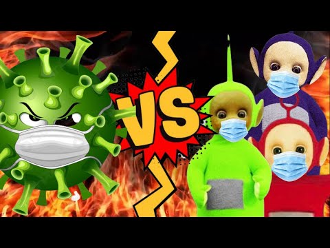 Teletubbies Vs CoronaVirus vs SuperMan the Battle a New Hestory. Aliens help the team! Hipe Studio.